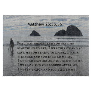 Planche À Découper 25:35,36 de Matthew pour moi avais faim et vous