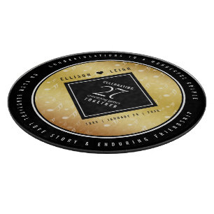 Planche À Découper 27e anniversaire du Mariage de musique