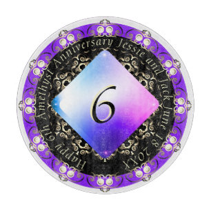 Planche À Découper 6e anniversaire du Mariage d'Amethyst