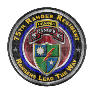 Planche À Découper 75e Régiment de Rangers "Les Rangers mènent le c