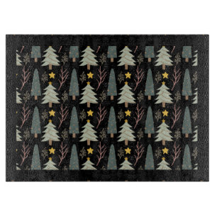 Planche À Découper À feuillage persistant arbre de Noël Motif Cosy hi