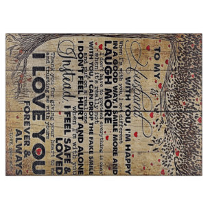 Planche À Découper À mon cadeau de design de mari Lettre d'amour à