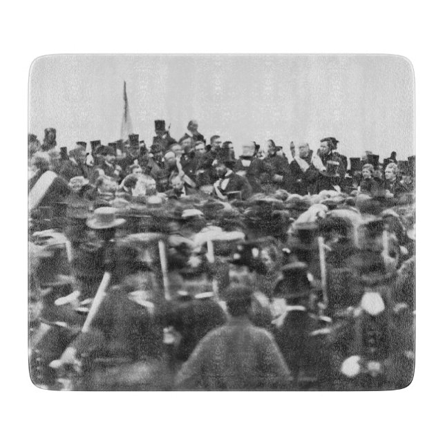 Planche À Découper Abe Lincoln Gettysburg Adresse : Fin de la guerre  (Devant)