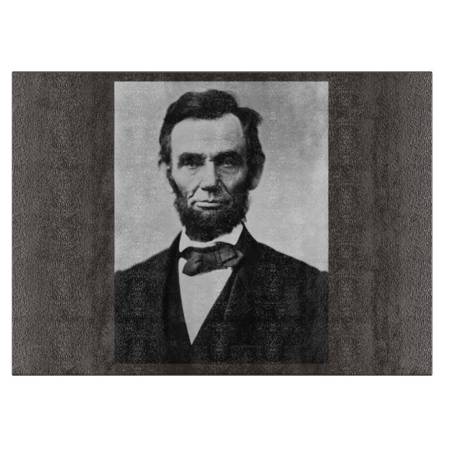 Planche À Découper Abraham Lincoln : 16ème Président de l'Amérique (Devant)