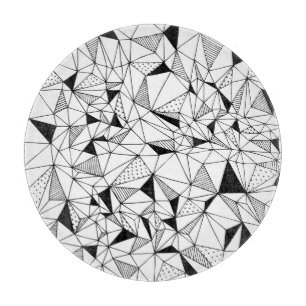 Planche À Découper Abstrait géométrique : Polygonal Arrière - plan Ar
