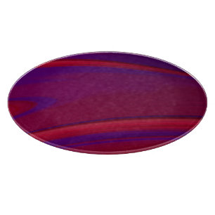 Planche À Découper Abstrait minimaliste moderne rouge violet spirale