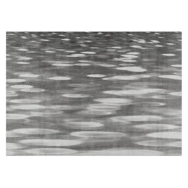 Planche À Découper Abstrait n° 3 : brillant gris argenté (Devant)