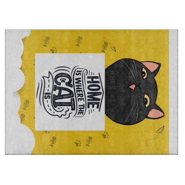 Planche À Découper Accueil C'Est Là Que Se Trouve Le Chat | Le meille (Devant)