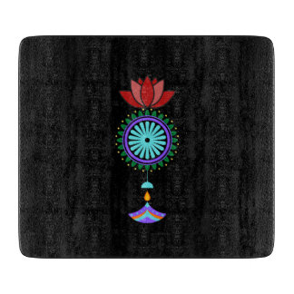Planche À Découper Adeptes spirituels à fleurs de lotus