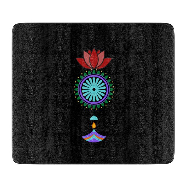 Planche À Découper Adeptes spirituels à fleurs de lotus (Devant)