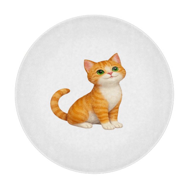 Planche À Découper Adorable Ginger Kitten Throw Pillow (Devant)