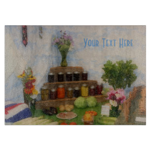 Planche À Découper Affichage de la récolte de la Foire du Pays