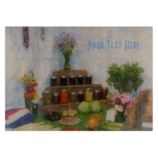 Planche À Découper Affichage de la récolte de la Foire du Pays (Devant)