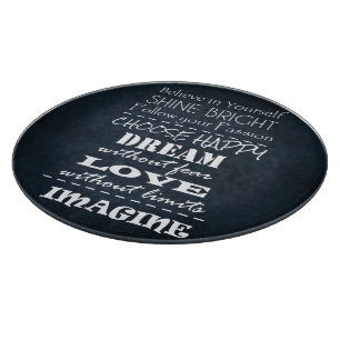 Planche À Découper Affirmations de devis motivationnelles