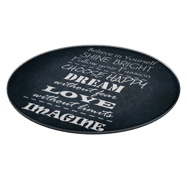 Planche À Découper Affirmations de devis motivationnelles (Coin)
