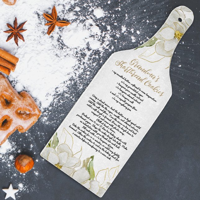 Planche À Découper Agritourisme de recette de biscuits de grand-mère  (Créateur téléchargé)