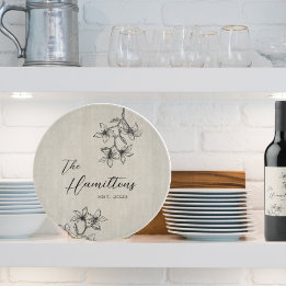 Planche À Découper Agritourisme Floral Custom Année de création