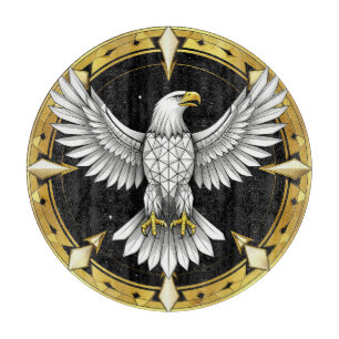 Planche À Découper Aigle Abstrait Déployant Ses Ailes