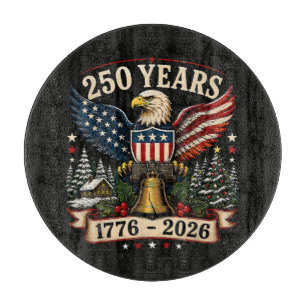 Planche À Découper Aigle de Noël patriotique du 250e anniversaire des
