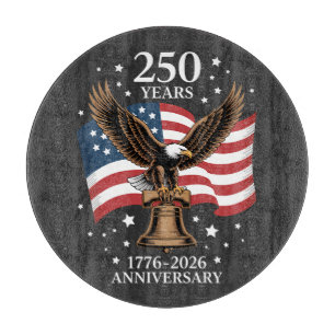Planche À Découper Aigle et Drapeau 250 Ans d'Amérique 1776-2026