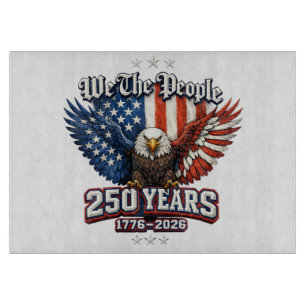 Planche À Découper Aigle patriotique d'art du 250e anniversaire