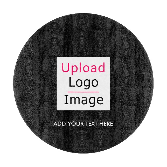 Planche À Découper Ajouter votre logo et texte personnalisé Moderne B (Devant)