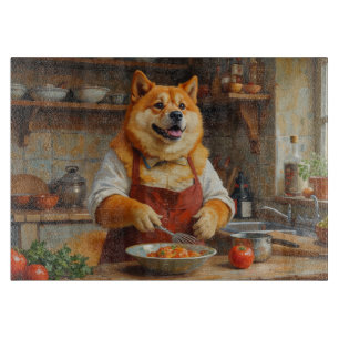Planche À Découper Akita Américain Cuisine dans la cuisine