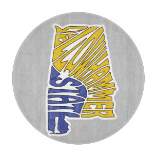 Planche À Découper Alabama surnom Word Art