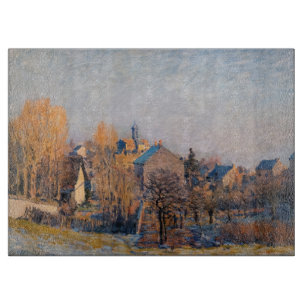 Planche À Découper Alfred Sisley - Matinée glaciale à Louveciennes