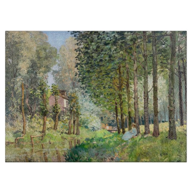 Planche À Découper Alfred Sisley - Reposez le long du ruisseau (Devant)