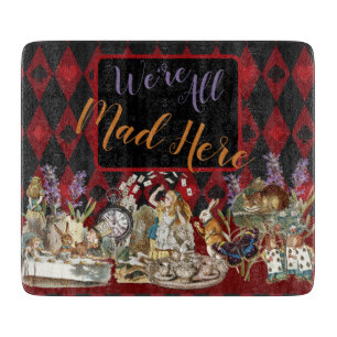 Planche À Découper Alice au pays des merveilles Mad Cheshire Chat