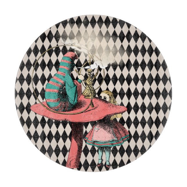 Planche À Découper Alice et la chenille fumante Hookah (Devant)