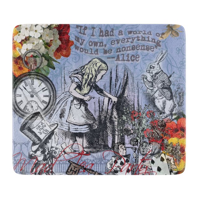 Planche À Découper Alice rideau de nonsens merveilleux classique (Devant)