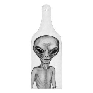 Planche À Découper Alien gris