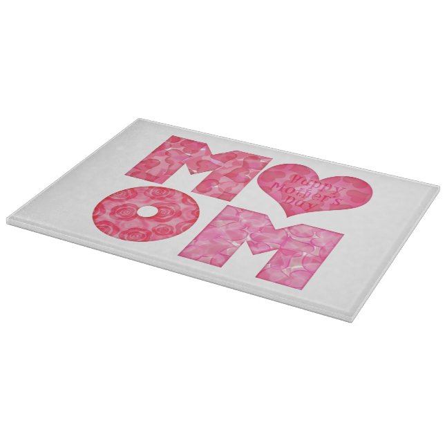 Planche À Découper Alphabet heureux de maman du jour de mère (Coin)