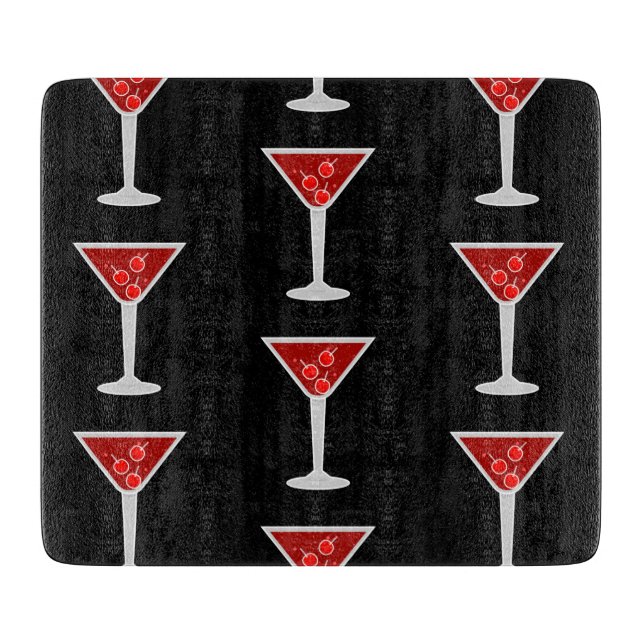 Planche À Découper Amateurs de cocktail Manhattan Barman Alcool Boiss (Devant)
