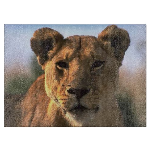 Planche À Découper Amateurs de lions lioness (Devant)