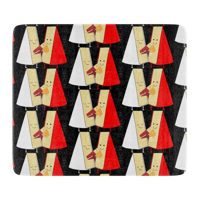 Planche À Découper Amateurs De Vins Et De Fromages (Devant)