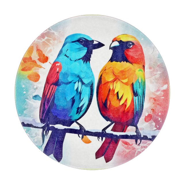 Planche À Découper Amateurs d'oiseaux tropicaux (Devant)