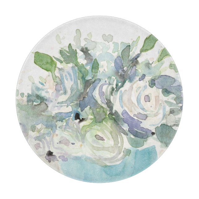 Planche À Découper Aménagement de printemps - Bouquet d'aquarelle (Devant)