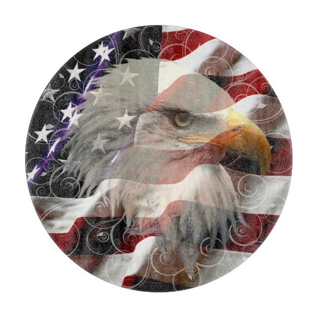 Planche À Découper American Eagle Flag Cutting Board (Devant)