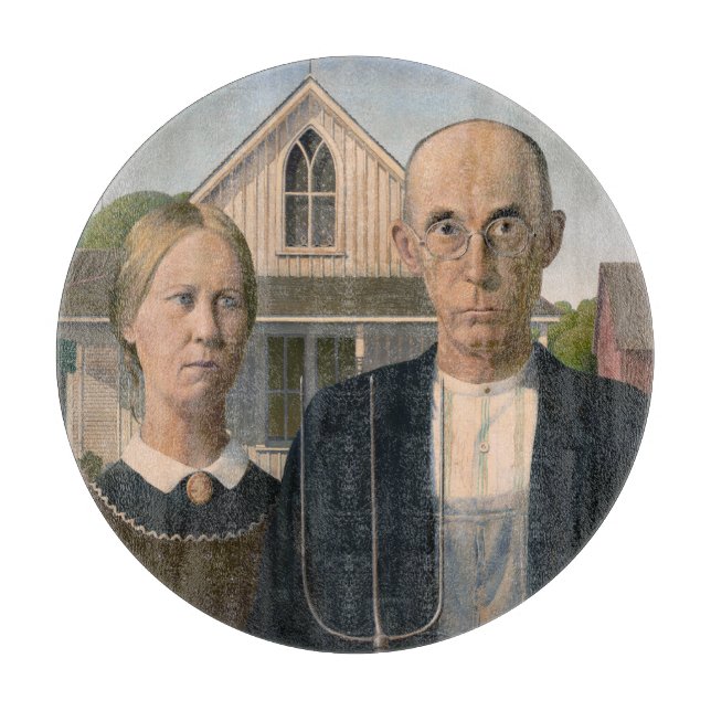 Planche À Découper American Gothic : Vie rurale pauvre paysan (Devant)