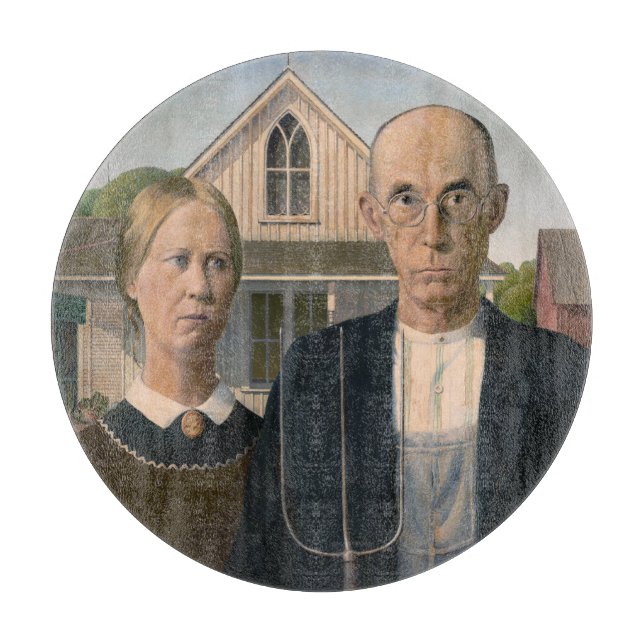 Planche À Découper American Gothic : Vie rurale pauvre paysan (Devant)