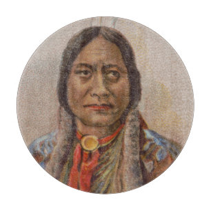 Planche À Découper Amérindien : Lakota Sitting Bull, publicité pour d