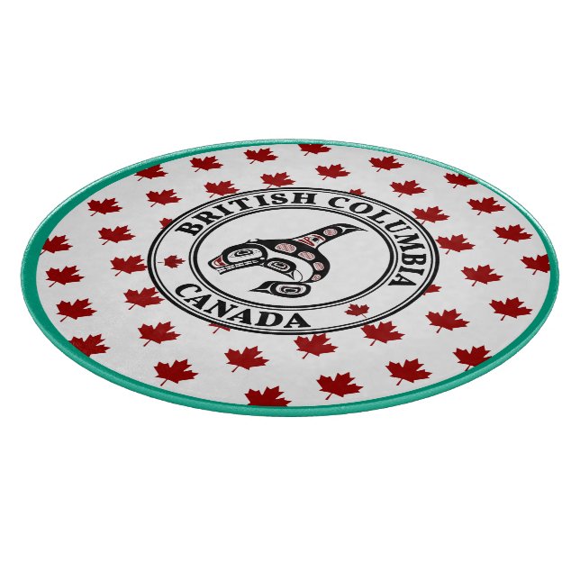 Planche À Découper Amérindien Red Black Art Orca Killer Whale (Coin)