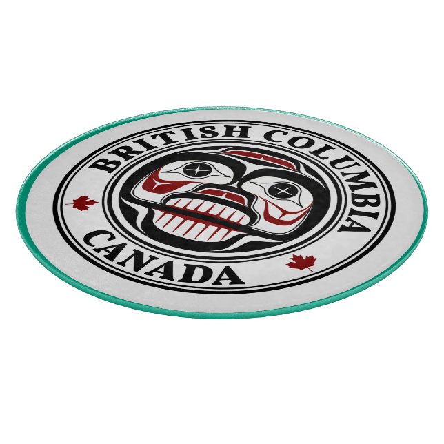 Planche À Découper Amérindiens Red Black Haida Art Peau de pleurs (Coin)