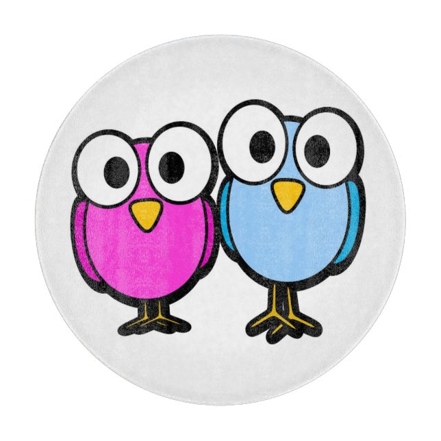 PLANCHE À DÉCOUPER AMIS D'OISEAUX AUX YEUX GOOGLÉS (Devant)