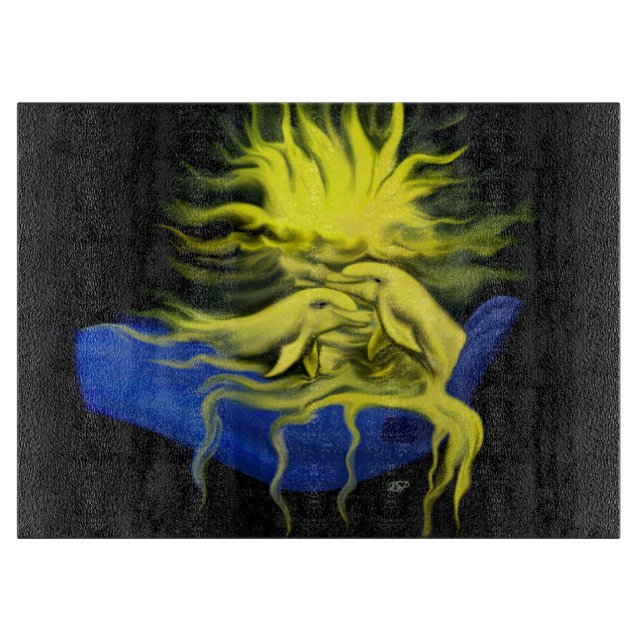 Planche À Découper Amour dauphin (Devant)