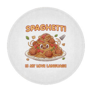 Planche À Découper Amour de Langage Artistique Spaghetti Mignon