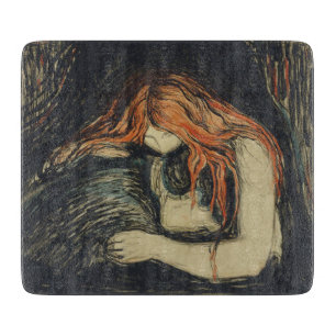 Planche À Découper Amour et douleur (Le Vampire) (par Edvard Munch)